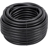 Meister Craft Meister Isolierrohr flexible Ausführung - 25 Meter - schwarz - 750 N (mittel) - M20 Gewinde - Flammwidrig - Geeignet für Hohlwände, Estrich oder Beton / Wellrohr / Leerrohr / Schutzrohr / 7480690