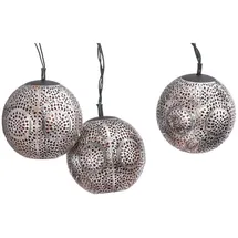 Dehner Lichterkette Solar Kunststoff 210 cm Silber