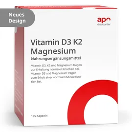 apodiscounter Calcium D3 K2 Kapseln 90 St.