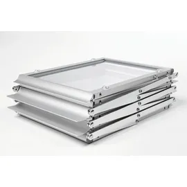 Showdown Displays Showdown Prospektaufsteller Zick-Zack - Acryl Silber