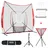 Vevor 244 x 106 x 211 cm Baseball-Softball-Übungsnetz, Baseball-Trainingsnetz, Schlagen, Fangen, Pitchen, Backstop-Baseballausrüstung mit Bogenrahmen, Tragetasche, Schlagzone, Ball, Ballsammler