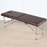 XRDSHY Massageliege Höhenverstellbar,Stark Und Stabil Kosmetikliege,Massagetisch Tragbar Mobil,Multifunktions Massagebett 70cm Breit,Brown