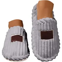 Hausschuhe für Damen & Herren Baumwolle Geschlossene Zehe Warme Pantoffel Stylische Feste Schuhe für Komfortable Hausschuhe Slippers Hauslatschen Hauspantoffeln Gästepantoffeln Filzhausschuhe - 36 EU