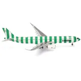 HERPA Modellflugzeug Condor Airbus A330-900 neo Island - D-ANRA, Miniatur im Maßstab 1:200, Sammlerstück, Modell mit Standfuß, Kunststoff, Weiß, Grün