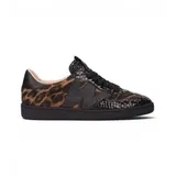 Wonders für Damen. AP-2010 Lai Ledersneaker schwarz (39), Wohnung, Schnürsenkel, Lässig, Tierdruck
