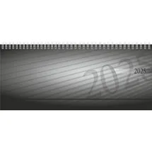 rido/idé Querterminbuch Modell septant (2025) 2 Seiten = 1 Woche 305 × 105 mm 128 Seiten PP-Einband Anthrazit