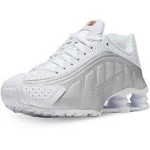 Nike Shox R4 Damen White/Metallic Silver/Max Orange/White 40,5