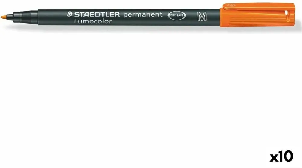 Dauermarker Staedtler Lumocolor 317 M Orange (10 Stück)