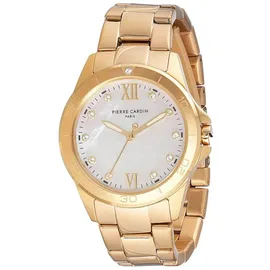 Pierre Cardin Observatoire éclat Gold White MOP Uhren für Damen CF.1009.MG.1, Mehrfarbig