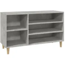 vidaXL Schuhregal 102 x 60 x 36 cm grau / betongrau