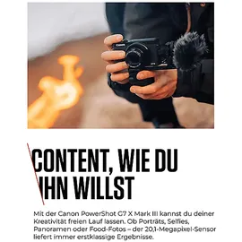 Canon PowerShot G7 X Mark III schwarz