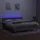 vidaXL Boxspringbett mit Matratze & LED Taupe 180x200 cm Stoff