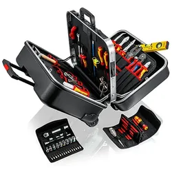 KNIPEX 00 21 41, Schwarz, Metallisch, Rot, Gelb, 63 Werkzeug