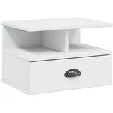 vidaXL Nachtschrank Hill 40 x 31 x 27 cm Weiß