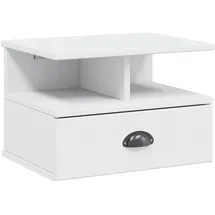vidaXL Nachtschrank Hill 40 x 31 x 27 cm Weiß
