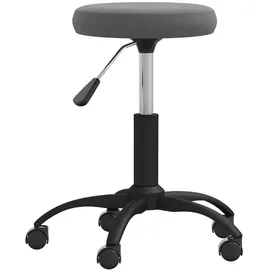 vidaXL Bürostuhl Drehbar Samt Dunkelgrau