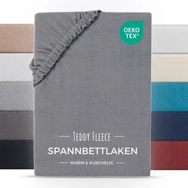 Carpe Sonno Spannbettlaken Polyester 180 x 200 cm grau