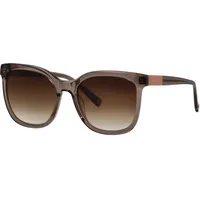 Brendel Eyewear Sonnenbrille BRENDEL EYEWEAR, transparent (braun transparent), leicht transparent, Sonnenbrillen Sonnenbrille, Schmetterlingsform, Vollrand, Verlaufstönung, taupefarbener Rahmen