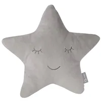 roba Kuschelkissen Stern 40 x 40 cm Grau