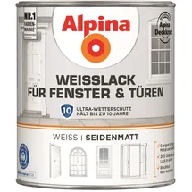 Alpina Weißlack für Fenster und Türen 750 ml weiß seidenmatt