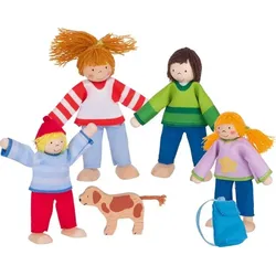 GOKI Biegepuppen Camping-Familie