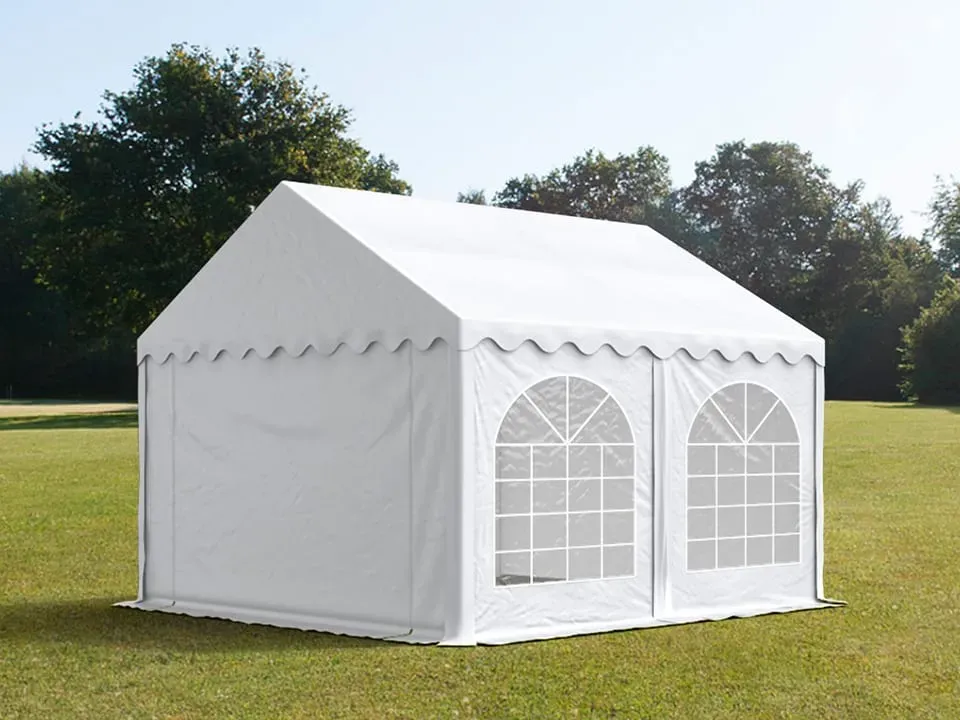 TOOLPORT PRO Partytent 3x4 m, PVC 800, met Grondframe, wit - (2639)