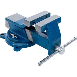BGS Schraubstock Stahl 125 mm blau