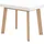SKRAUT HOME Ausziehtisch 262 x 73 cm Eiche/Weiß