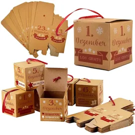 Cepewa DIY-Adventskalender Set 24 Boxen