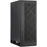Silverstone Technology ALTA G1M, Schwarz, Micro-ATX-Tower mit Design mit Kamineffekt, 180mm x 1 Air Penetrator Lüfter enthalten, SST-ALG1MB