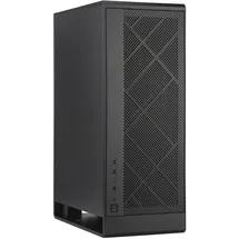 Silverstone Technology ALTA G1M, Schwarz, Micro-ATX-Tower mit Design mit Kamineffekt, 180mm x 1 Air Penetrator Lüfter enthalten, SST-ALG1MB