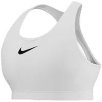 Nike Swoosh High Support Sports Bra Damen White/White/Black Größe