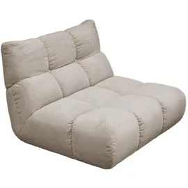 KAWOLA Drehsessel VIVIEN Cord 80 x 80 x 100 cm Beige drehbar