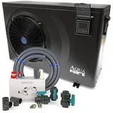 AquaForte Full Inverter Wärmepumpe 9,5 kW inkl. Wi-Fi + Bypass-Set Complete Pool