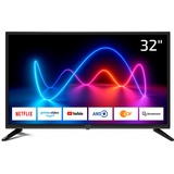 DYON Movie Smart 32 XT 80 cm (32 Zoll) Fernseher (HD Smart TV, HD Triple Tuner (DVB-C/-S2/-T2), Prime Video, Netflix & HbbTV)