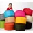 sunnypillow Sitzsack - Hocker rund 25 x 45 cm Indoor - Outdoor Runder Sitzpouf mit abnehmbarem Bezug Sitzbank, Sitzhocker, Bodenkissen Bean Bag Puf... - Blau