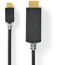 Nedis USB-C auf HDMI Adapterkabel 2 m Anthrazit