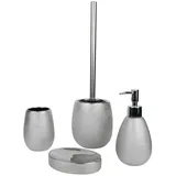 Testrut Axentia Badaccessoires-Set Santorino, 5-teilig, aus Kunststein, beige