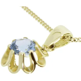 Ostsee-Schmuck Kette mit Anhänger Pia 6 mm Gold
