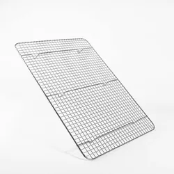 Intirilife Abkühlgitter Backrost aus Edelstahl in Silber mit 42 x 29.5 cm Größe - Kuchen Abkühl Backgitter