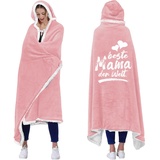 ACCZ Personalisierte Decke Mit Ärmeln - Geschenk für Mama zum Geburtstag, Witziges Weihnachten Geburtstagsgeschenk von Tochter Sohn, Beste Mama Geschenk