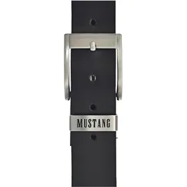 Mustang Herrengürtel Leder 4 cm schwarz 105