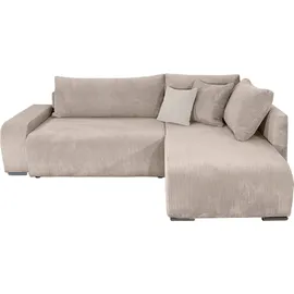 Collection AB Ecksofa Poppy L-Form 2-Sitzer Beige