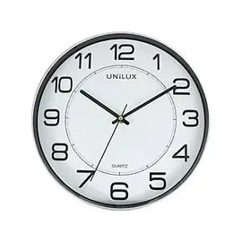 Unilux Wanduhr Magnet 30,5 cm 400094406 grau/schwarz