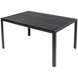 Lex Gartentisch Comfort 160 x 90 cm mit Nonwood Platte Gestell Aluminium