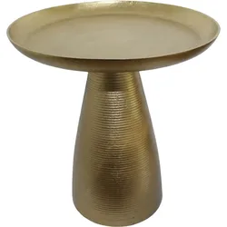 Beistelltisch PAROLI "Capri", gold (gold, gold, gold), B:45cm H:49cm T:45cm, Tische