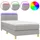vidaXL Boxspringbett 100 x 200 cm Hellgrau