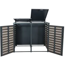 MCW Mülltonnenverkleidung K14 140 x 119 x 102 cm grau