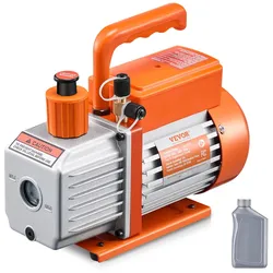 VEVOR Vakuumpumpe 3,5CFM HVAC 1-stufige Drehschieber-Unterdruckpumpe Vacuum Pump