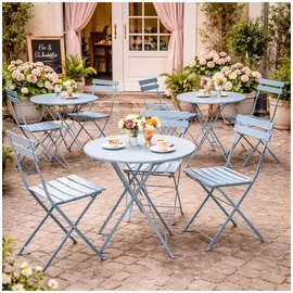 Hti-Living Gartentisch Ø 55 x 68 cm Blau
